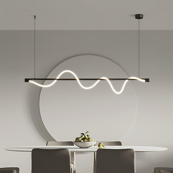 Linear Curve Island Chandelier