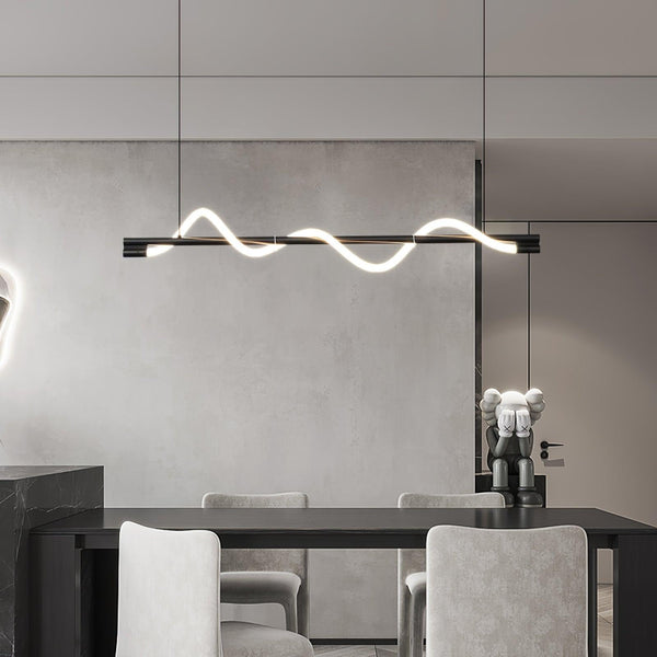 Linear Curve Island Chandelier