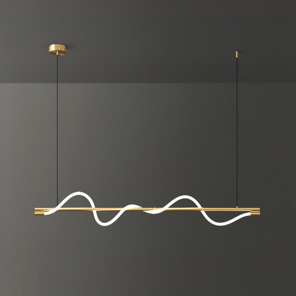 Linear Curve Island Chandelier