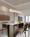 Linear Ribbon Island Pendant Light