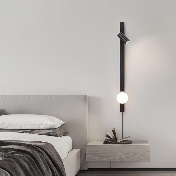 Long Arm Plug In Wall Light