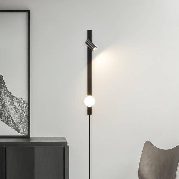Long Arm Plug In Wall Light