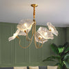 Lotus Leaf Glass Chandelier