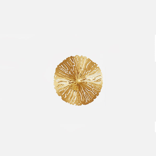 Pure Copper Lotus Leaf Wall Sconce