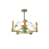 Lovely Deer Wooden Chandelier
