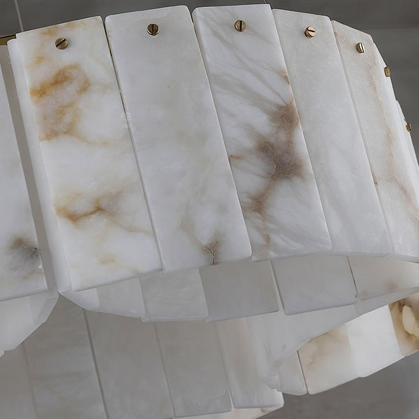 Luxe Alabaster Brass Ceiling Lamp