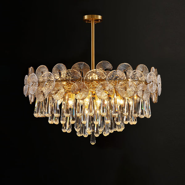Luxurious Droplet Copper Chandelier