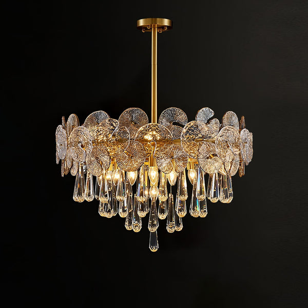 Luxurious Droplet Copper Chandelier