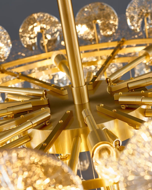 Luxurious Droplet Copper Chandelier