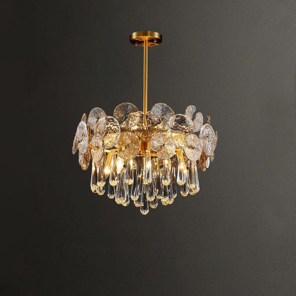 Luxurious Droplet Copper Chandelier