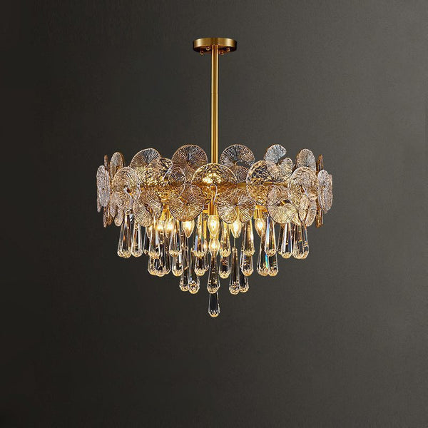 Luxurious Droplet Copper Chandelier