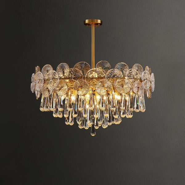 Luxurious Droplet Copper Chandelier
