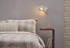 Modern Minimalist Wall Lamp with Wood and Metal, LED Wall Sconce for Bedroom and Hallway