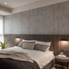 Modern Minimalist Wall Lamp with Wood and Metal, LED Wall Sconce for Bedroom and Hallway