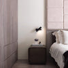 Modern Minimalist Wall Lamp with Wood and Metal, LED Wall Sconce for Bedroom and Hallway
