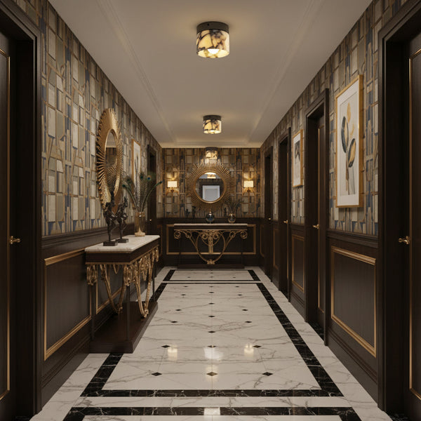 marble-round-ceiling-lamp