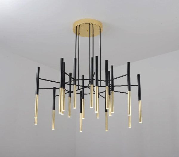 Metal Tubular Chandelier