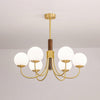 Midas Touch Walnut Sphere Chandelier