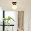 Milkball Glass Ceiling Lamp