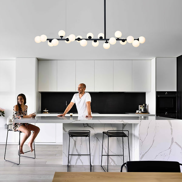 Geometric Linear Ball Pendant Chandelier Ceiling