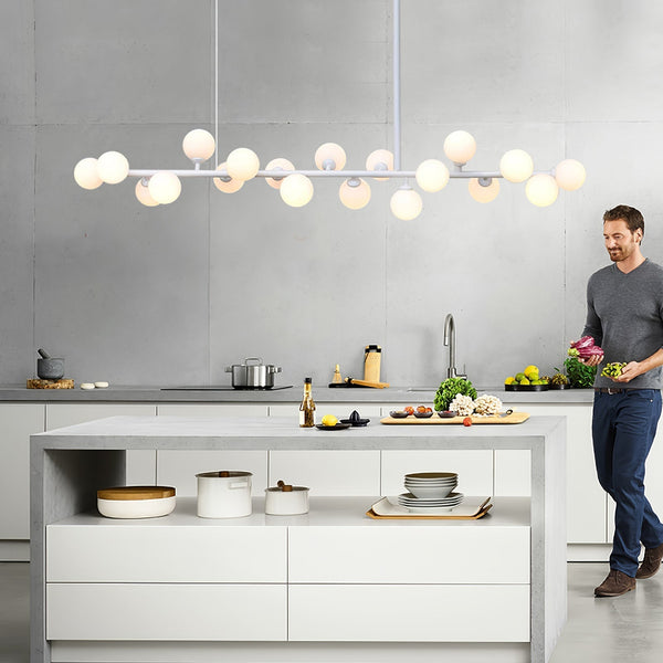Geometric Linear Ball Pendant Chandelier Ceiling