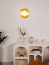 Round Glass Art Wall Lamp