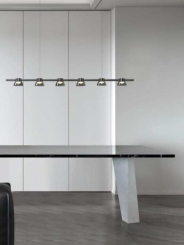 Minimalist Island Glass Chandelier