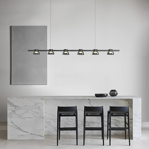 Minimalist Island Glass Chandelier
