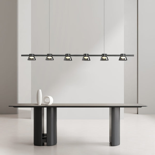 Minimalist Island Glass Chandelier