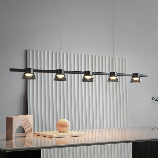 Minimalist Island Glass Chandelier