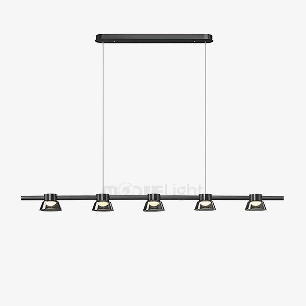 Minimalist Island Glass Chandelier