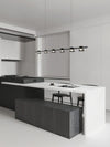 Minimalist Island Glass Chandelier