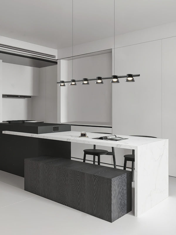 Minimalist Island Glass Chandelier