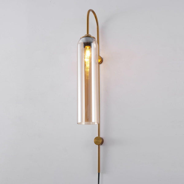 Modern Glass Plug In Wall Lamp