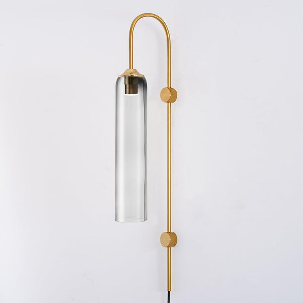 Modern Glass Plug In Wall Lamp