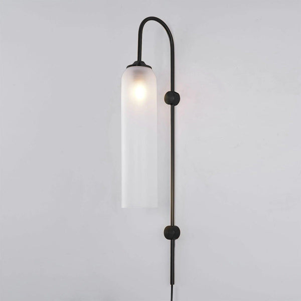 Modern Glass Plug In Wall Lamp