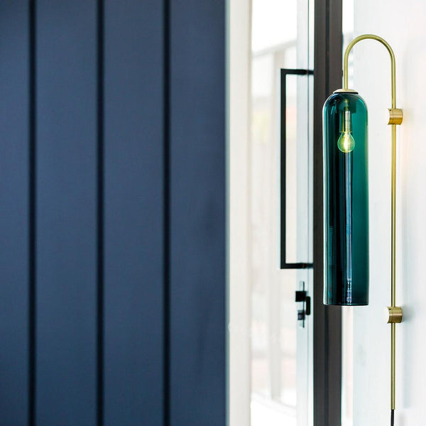 Modern Glass Plug In Wall Lamp