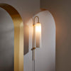 Modern Glass Plug In Wall Lamp