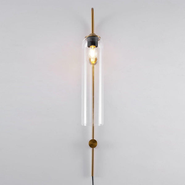 Modern Glass Plug In Wall Lamp