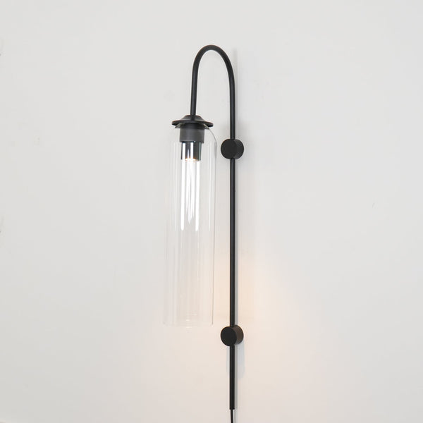Modern Glass Plug In Wall Lamp