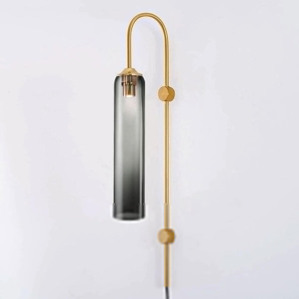 Modern Glass Plug In Wall Lamp