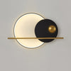 Modern Linear Double Circle Wall Light