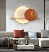 Modern Linear Double Circle Wall Light