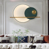 Modern Linear Double Circle Wall Light