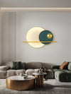 Modern Linear Double Circle Wall Light