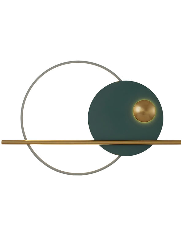 Modern Linear Double Circle Wall Light