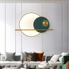 Modern Linear Double Circle Wall Light