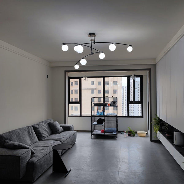Modern Long Arm Chandelier