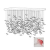 Multicolor Crystal Maple Leaf Chandelier