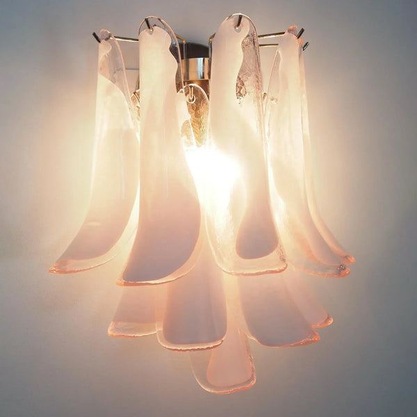 Vintage Murano Pink Wall Lights